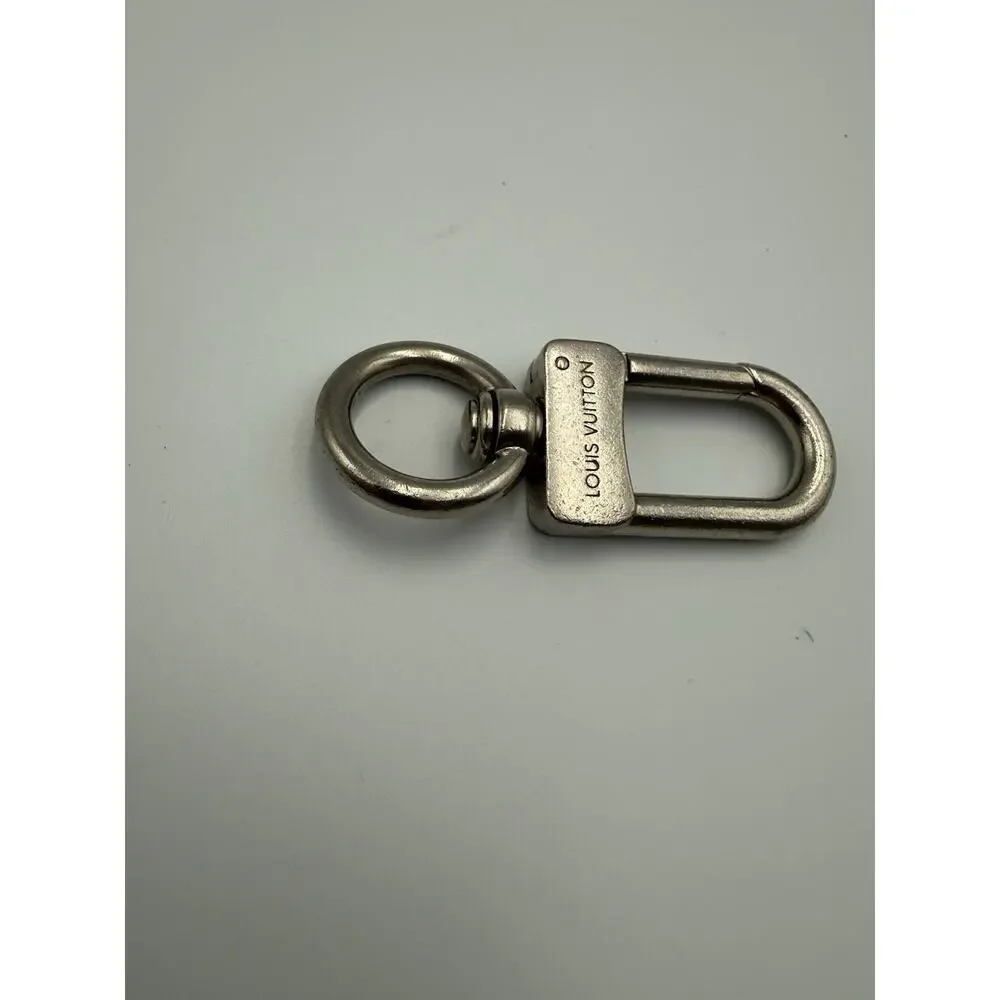 Louis Vuitton Silver Tone Swivel Snap Hook Key Ring Bag Charm Clip XL